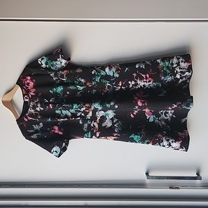 Marc New York Andrew Marc Neoprene Abstract Floral Print Aline Dress